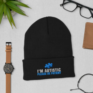 Autism Awareness Cuffed Beanie - Please Be Patient